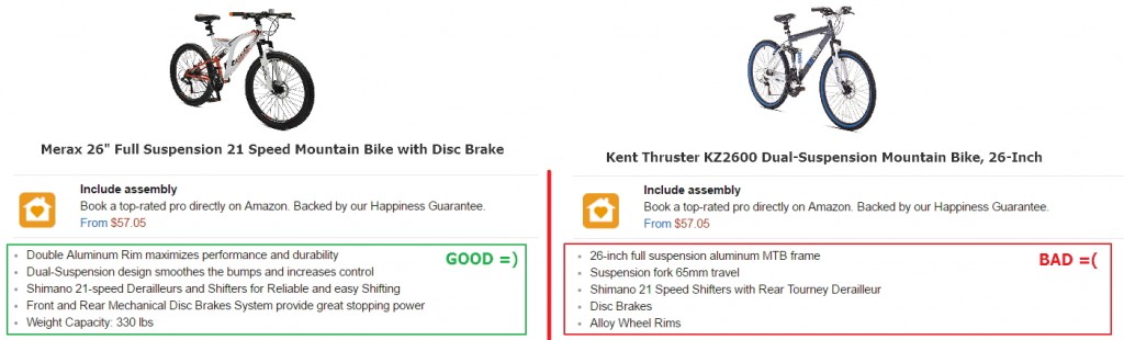 bullet point examples