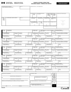 Canada Customs Invoice