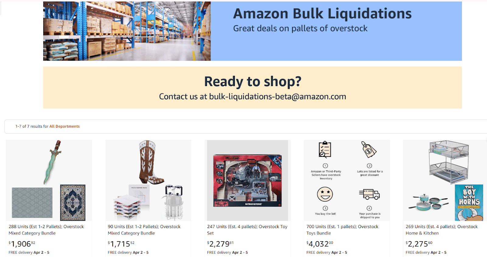 amazon liquidation